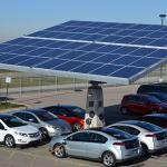 chargers cars with solar system